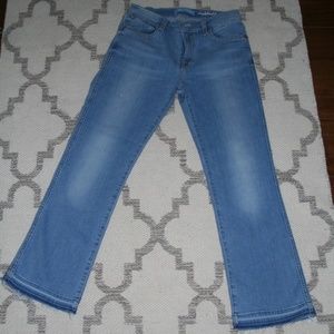 7 for All Mankind B(air) Denim Cropped Jean